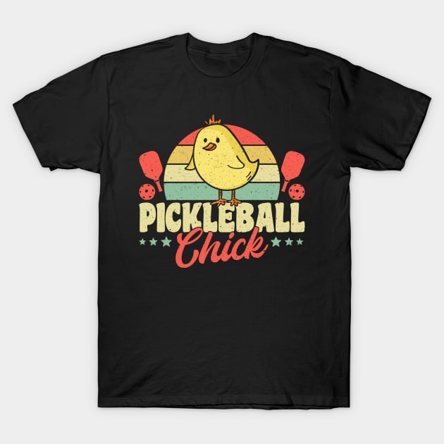 Pickleball Tournament Pickleball Chick T-Shirt by Caskara